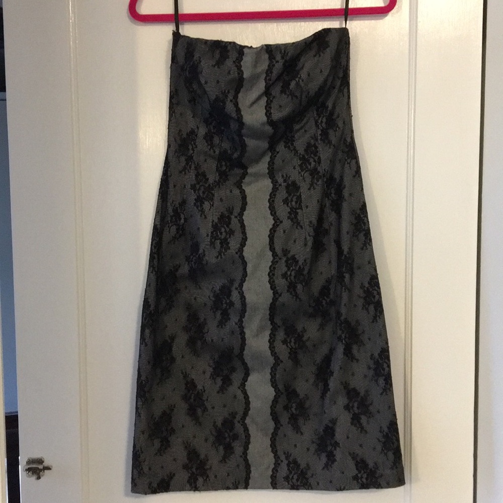 Express Strapless Lace Cocktail dress